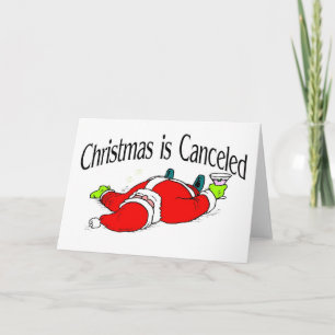 Cartes Pour Fêtes Annuelles Noël est annulé Père Noël