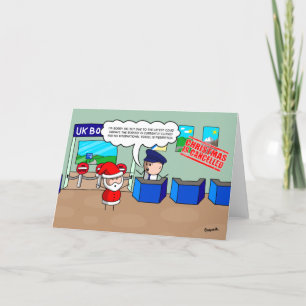 Cartes Pour Fêtes Annuelles Noël est annulé - Père Noël coincé dans le verroui