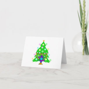 Cartes Pour Fêtes Annuelles Noël et Hanoukka ensemble