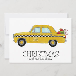 Cartes Pour Fêtes Annuelles Noël.. et juste comme ce taxi de New York