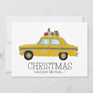 Cartes Pour Fêtes Annuelles Noël.. et juste comme ce taxi de New York