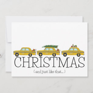 Cartes Pour Fêtes Annuelles Noël.. et juste comme les taxis de New York