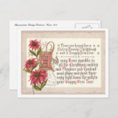 Cartes Pour Fêtes Annuelles Noël et Nouvel An (Devant / Derrière)