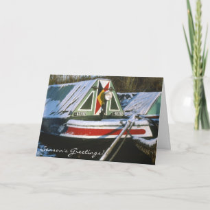 Cartes Pour Fêtes Annuelles Noël étroit de bateaux