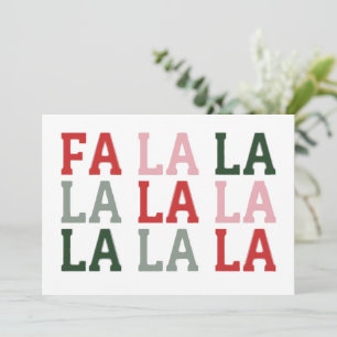 Cartes Pour Fêtes Annuelles Noël Fa La La La La Vacances Xmas Drôle