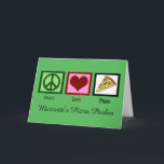 Cartes Pour Fêtes Annuelles Noël fait sur commande de salon de pizza<br><div class="desc">Customisez ces cartes de Noël mignonnes de restaurant de salon de pizza avec votre nom de la société. Perfectionnez le carte de fin de année pour qu'un restaurant italien envoie aux clients.</div>