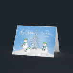Cartes Pour Fêtes Annuelles NOËL - Famille Snowman - De Toute La Bande<br><div class="desc">C'est une carte idéale à envoyer à tous vos amis et votre famille qui saura vous faire un sourire avec cette charmante famille de bonhomme de neige.</div>