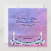 Cartes Pour Fêtes Annuelles Noël Famille Sunset 0909 (Dos)