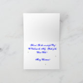 Cartes Pour Fêtes Annuelles Noël féerique bleu (Intérieur)