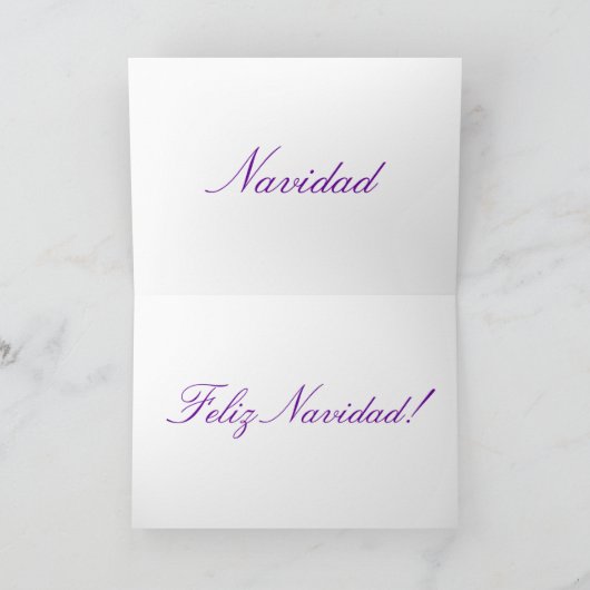 Cartes Pour Fêtes Annuelles Noël Feliz Navidad III (Intérieur)