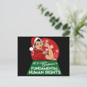 Cartes Pour Fêtes Annuelles Noël féministe (Debout devant)