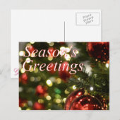 Cartes Pour Fêtes Annuelles Noël festif (Devant / Derrière)