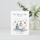 Cartes Pour Fêtes Annuelles Noël festif (Debout devant)