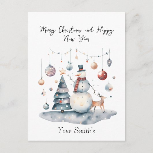 Cartes Pour Fêtes Annuelles Noël festif (Devant)