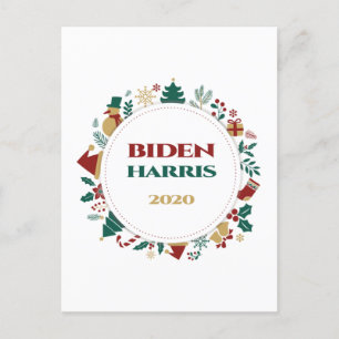 Cartes Pour Fêtes Annuelles Noël festif Biden/Harris 2020