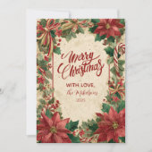 Cartes Pour Fêtes Annuelles Noël Festif Red Bow (Devant)