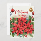 Cartes Pour Fêtes Annuelles Noël, Festive, (Devant / Derrière)