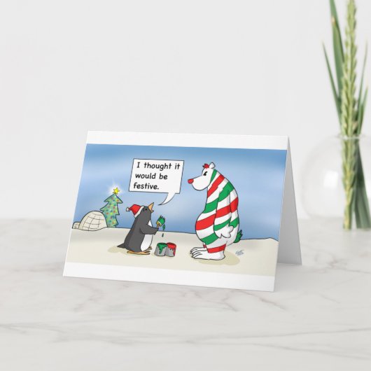 Cartes Pour Fêtes Annuelles Noël - Festive Friends (Devant)