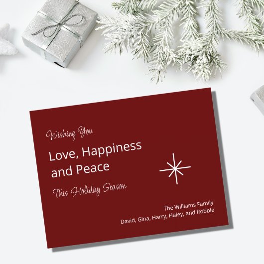 Cartes Pour Fêtes Annuelles Noël Fête rouge Festif