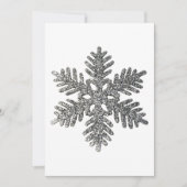 Cartes Pour Fêtes Annuelles Noël Fête Silencieux Snowflake Star Design (Devant)