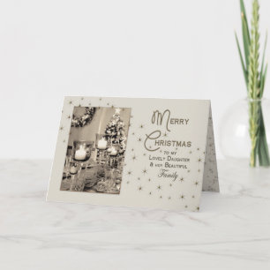 Cartes Pour Fêtes Annuelles NOËL - fille/famille - ADMIRABLEMENT UNIQUE