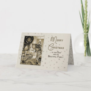 Cartes Pour Fêtes Annuelles NOËL - fils et famille - ADMIRABLEMENT UNIQUES