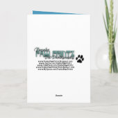 Cartes Pour Fêtes Annuelles Noël - Flocon de neige bleu - Doberman - Rocky (Dos)