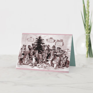 Cartes Pour Fêtes Annuelles Noël fou de Kitty