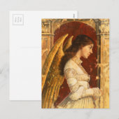 Cartes Pour Fêtes Annuelles Noël Fresco Angel (Devant / Derrière)