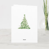 Cartes Pour Fêtes Annuelles Noël gaélique d'Irlande, parfum d'or vert (Dos)