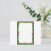 Cartes Pour Fêtes Annuelles Noël Garland Frontière floue (Debout devant)