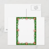 Cartes Pour Fêtes Annuelles Noël Garland Frontière floue (Devant / Derrière)