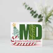 CARTES POUR FÊTES ANNUELLES NOËL GASTROENTEROLOGUE (Debout devant)
