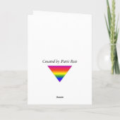 Cartes Pour Fêtes Annuelles noël gay (Dos)