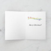 Cartes Pour Fêtes Annuelles noël gay (Intérieur)