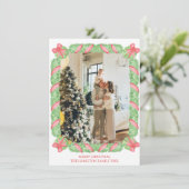 Cartes Pour Fêtes Annuelles Noël Ginger Jars Bow Garland Photo (Debout devant)