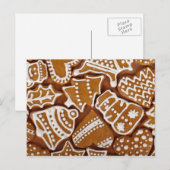 Cartes Pour Fêtes Annuelles Noël Gingerbread Cookies de vacances (Devant / Derrière)