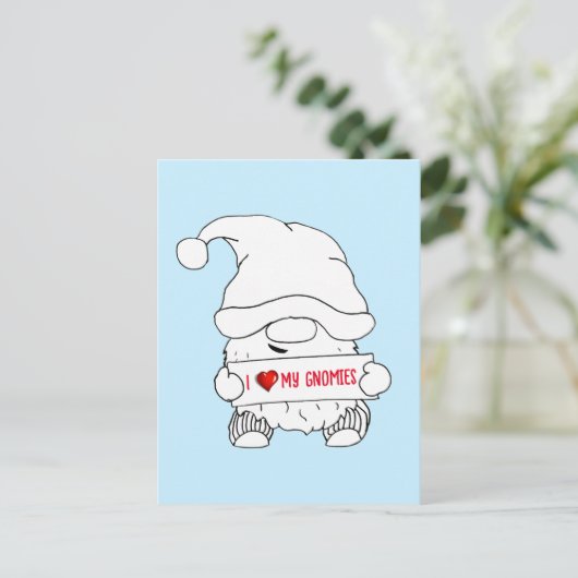 Cartes Pour Fêtes Annuelles Noël Gnome (Debout devant)