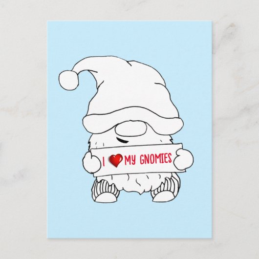 Cartes Pour Fêtes Annuelles Noël Gnome (Devant)