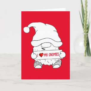 Cartes Pour Fêtes Annuelles Noël Gnome