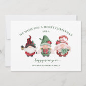 Cartes Pour Fêtes Annuelles Noël Gnome mignon (Devant)