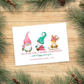 Cartes Pour Fêtes Annuelles Noël Gnome mignon