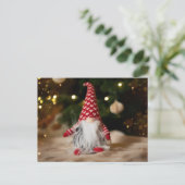 Cartes Pour Fêtes Annuelles Noël Gnome mignon (Debout devant)