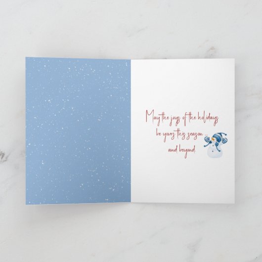 Cartes Pour Fêtes Annuelles Noël Gnome Ski avec un lapin (Intérieur)