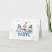 Cartes Pour Fêtes Annuelles Noël Gnomes GNOEL Salutation (Devant)