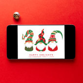 Cartes Pour Fêtes Annuelles Noël Gnomes mignons