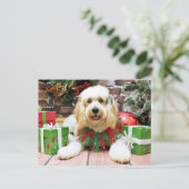 Cartes Pour Fêtes Annuelles Noël - GoldenDoodle - Mazey (Debout devant)