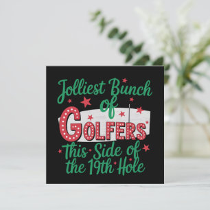 Cartes Pour Fêtes Annuelles Noël Golf Drôle La plus joyeuse bande de golfeurs