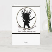 Cartes Pour Fêtes Annuelles Noël gris africain (Dos)