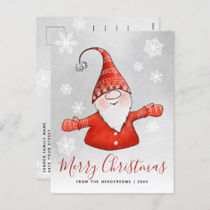 Cartes Pour Fêtes Annuelles Noël gris gris mignon